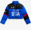 Off Season x Team USA Cropped Puffer Jacket