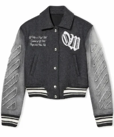 Off White Gothic Classic Varsity Jacket