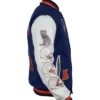 New England Patriots Blue & White Varsity Jacket