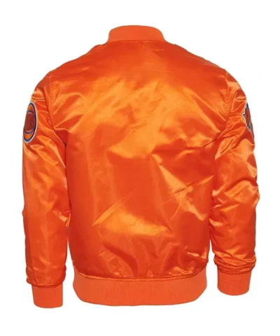 New York Knicks Orange Satin Jacket
