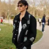 Paris Fashion Week Kit Price Cell Phones Printed Black Jacket