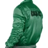 Philadelphia Eagles Silver Tab Trucker Green Satin Jacket