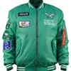 Philadelphia Eagles x Alpha Industries Green Bomber Jacket For Sale