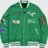 Philadelphia Eagles x Alpha Industries Green Bomber Jacket