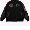 Philadelphia Flyers Black Letterman Wool Jacket