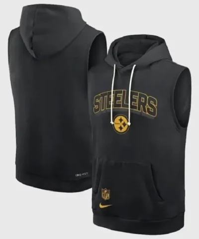 Pittsburgh Steelers Sideline Sleeveless Hoodie