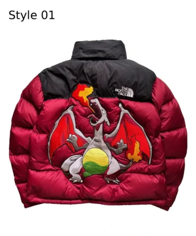Pokemon x North Face Jacket in Red