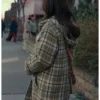 Ponies Emilia Clarke Green Wool Duffle Coat