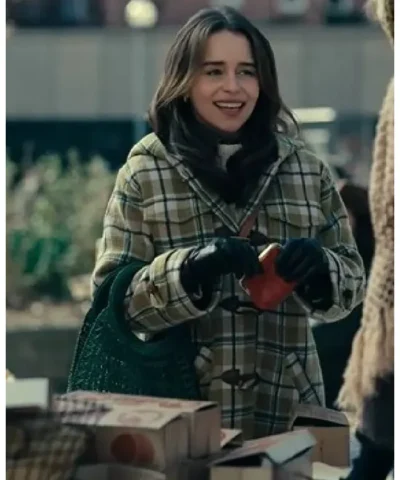Ponies Emilia Clarke Toggle Green Duffle Coat