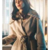 Ponies S01 Emilia Clarke Belted Wrap Coat