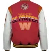 Proper Washington Commanders Pink Varsity Jacket