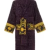 Purple Versace Hooded Robe
