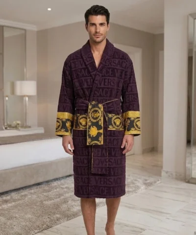 Purple Versace Robe Front