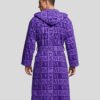 Purple Versace Robe Hooded