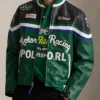 Ralph Lauren Green Cafe Racer 2026 Leather Jacket