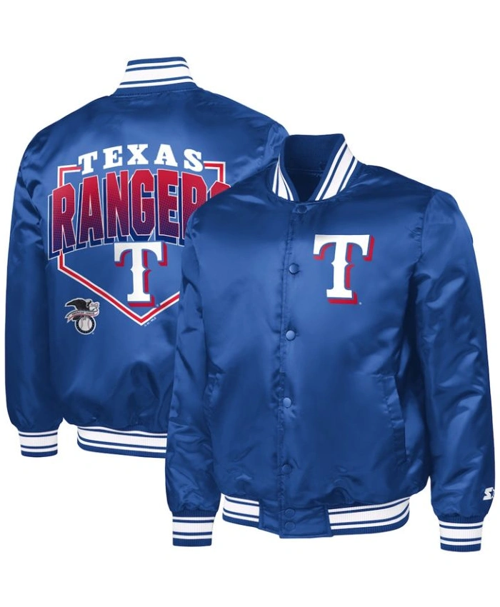 Rangers Home Plate Printed Graphic Jacket
