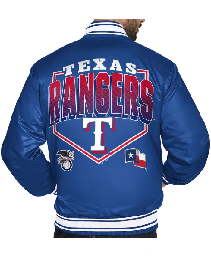 Rangers Home Plate Printed Graphic Jacket