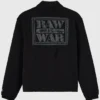 Raw Is War Black Coaches Jacket