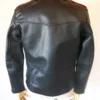 Classic Motorcycle Red And Black Leather Jacket