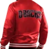 Red Arizona Diamondbacks Patches Full-Snap Satin Jacket