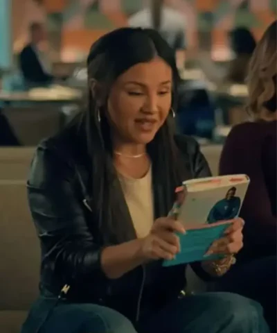 Annie Gonzalez Relationship Goals 2026 Black Biker Leather Jacket