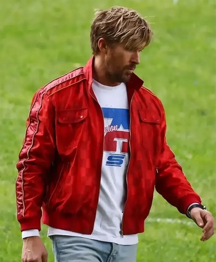 The Fall Guy Ryan Gosling Red Bomber Jacket