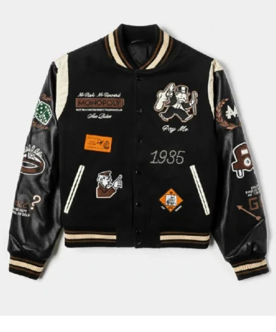 SP x Monopoly No Risk Varsity Jacket