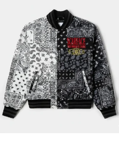 SP x Scarface Paisley Varsity Jacket