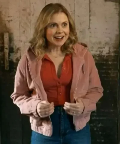 Ghosts S02 Rose McIver Pink Corduroy Jacket