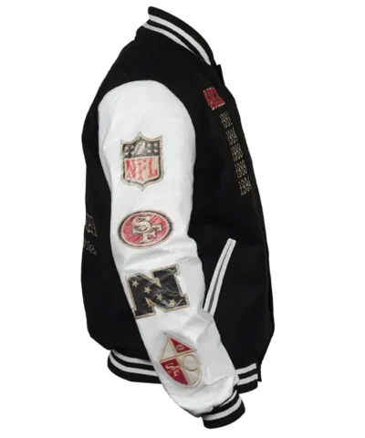 San Francisco 49ers Nike Rivalries Varsity Leather Jacket
