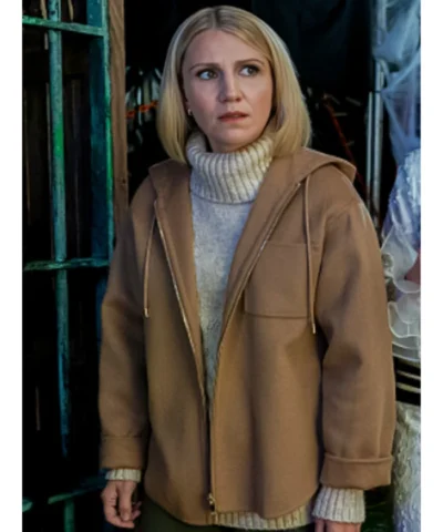 Elsbeth S03 Annaleigh Ashford Hooded Brown Jacket