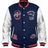 New England Patriots Blue And White Varsity Jacket