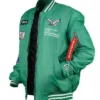 Shop Now Philadelphia Eagles x Alpha Industries Green Bomber Jacket