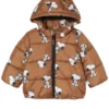 Snoopy Brown Hooded Puffer 2026 Jacket