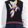 Sonic The Hedgehog Rouge Girls Bomber Varsity Jacket