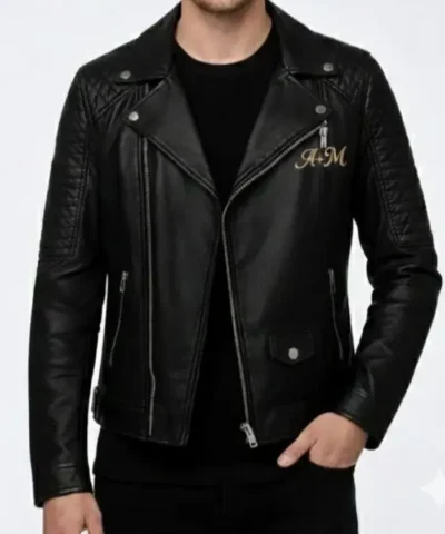 Valentine Day You Balance Me Black Leather Jacket