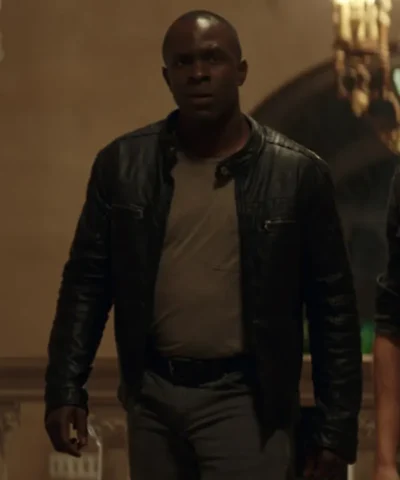 Starbright 2026 Gbenga Akinnagbe Black Leather Jacket