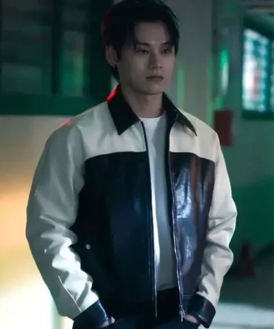 Study Group Cha Woo-min Leather Jacket
