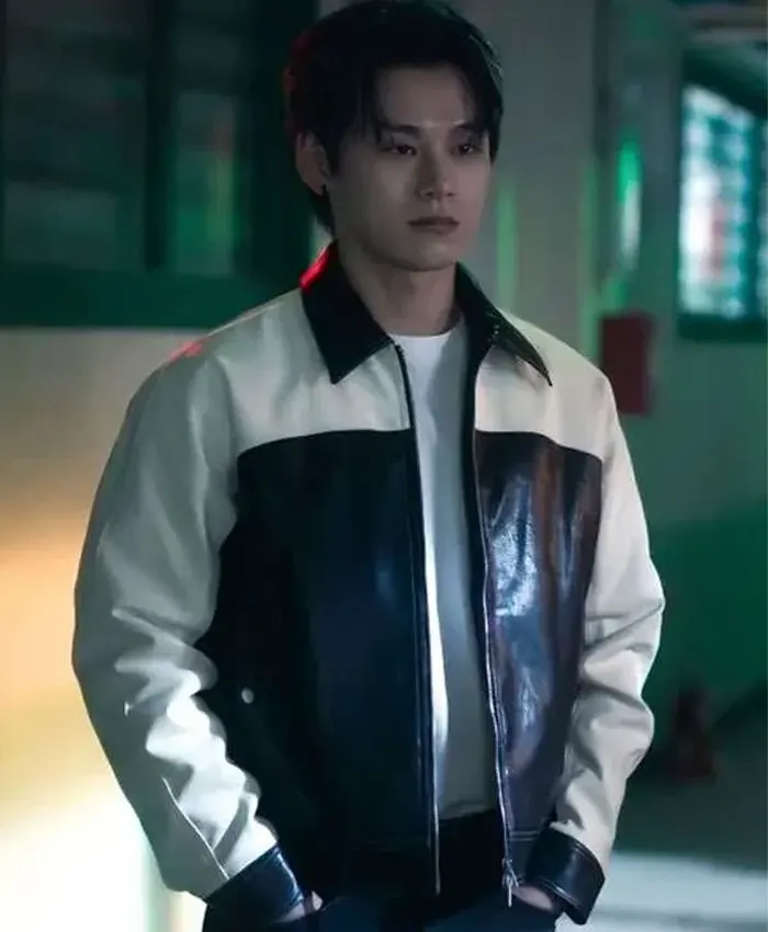 Study Group Cha Woo-min Leather Jacket
