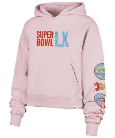 Super Bowl LX 2026 Pink Hoodie
