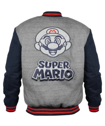 Super Mario Varsity Jacket Style 1 Back