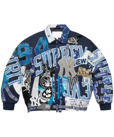 Playboi Carti Supreme Yankees Varsity Jacket