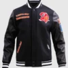 Tampa Bay Buccaneers Classics Rib Retro Varsity Jacket Style 2