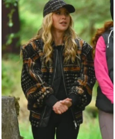 Tara Lipinski The Traitors US S04 Brown Plaid Jacket