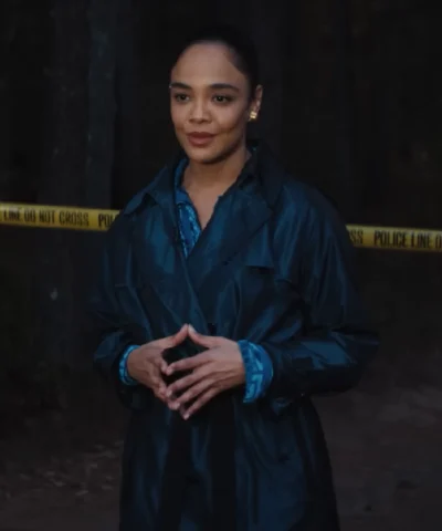 Tessa Thompson His & Hers Blue Coat