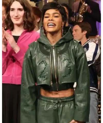 Teyana Taylor SNL S51 Cropped Jacket