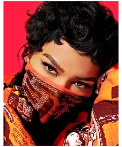 Teyana Taylor SNL S51 Orange Padded Lowdown Coat