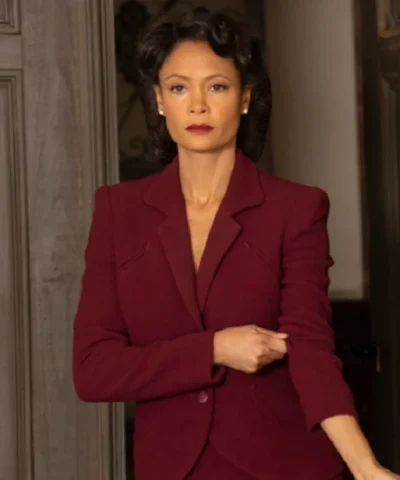 Thandiwe Newton Westworld S3 E2 Maroon Blazer