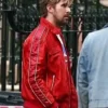 Ryan Gosling The Fall Guy Red Bomber Jacket