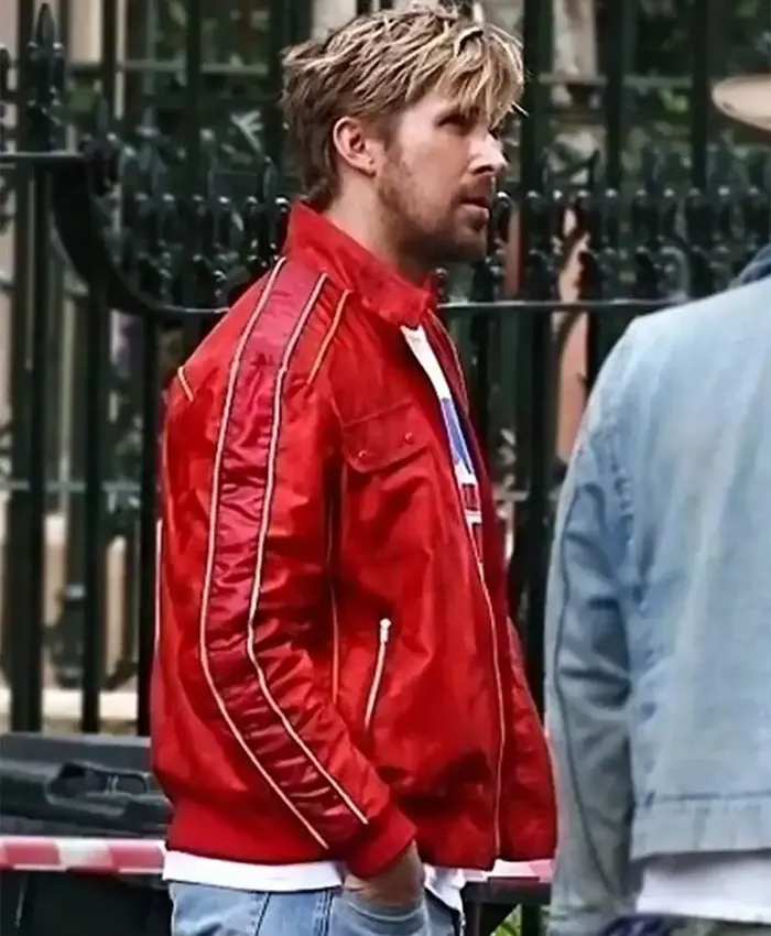 Ryan Gosling The Fall Guy Red Bomber Jacket